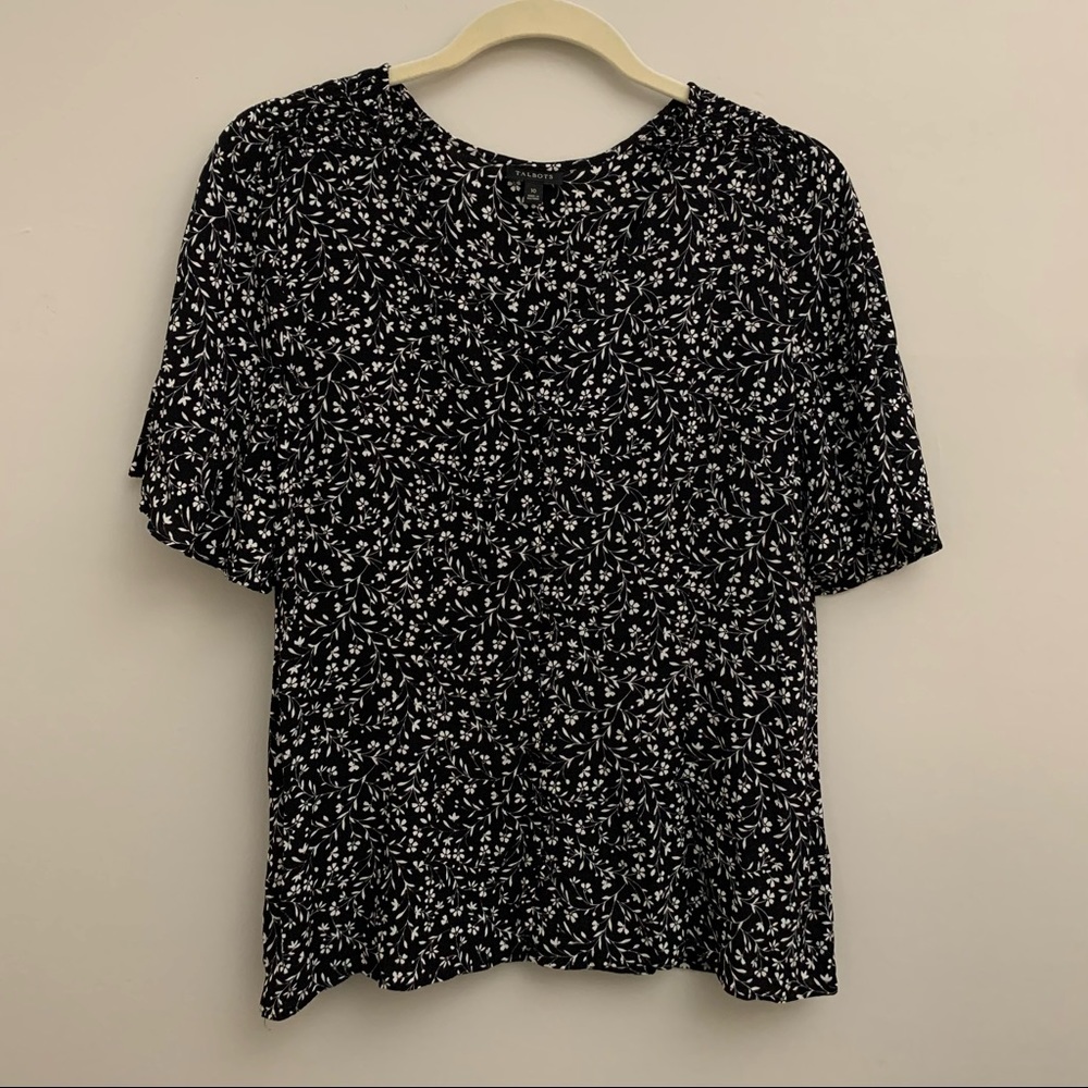 Talbots Floral Spring Blouse